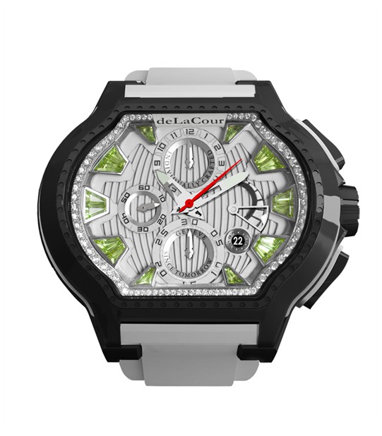 Replica DeLaCour City Ego Episode W Ti/PVD/Peridot Dial WATI0057-1430GREEN Replica Watch